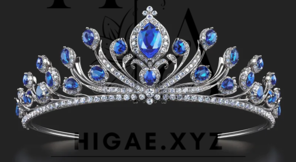 Sapphire and diamond tiara